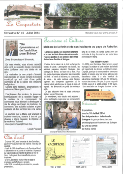 Juillet 2014 - Brinon sur Sauldre