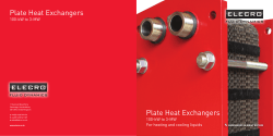 Plate Heat Exchangers Plate Heat Exchangers