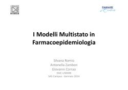 I Modelli multi-stato in farmacoepidemiologia. Modello di Cox