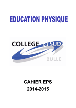CAHIER EPS 2014-2015