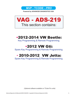 VAG - ADS-219 - Advanced Diagnostics USA