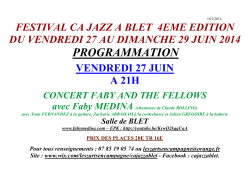 PROGRAMME FESTIVAL