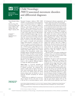 PRRT2-associated movement disorders and differential
