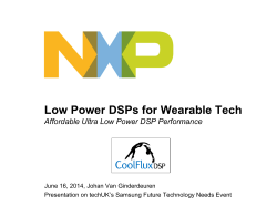 Low Power for Wearables at techUK June 2014