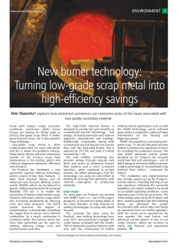 New burner technology - Air Products and Chemicals, Inc.