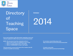 Directory of Teaching Space Guide (pdf)