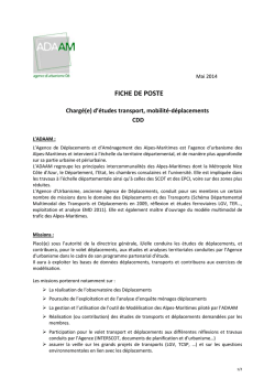 FICHE DE POSTE