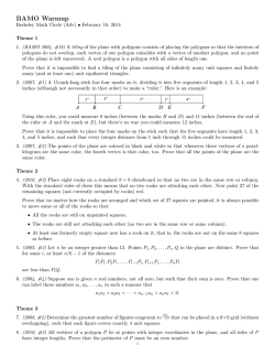 BAMO Prep - Berkeley Math Circle