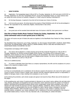See Official Rules and Regulations