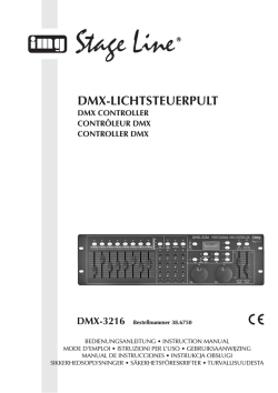 DMX-LICHTSTEUERPULT - Monacor Schweiz AG