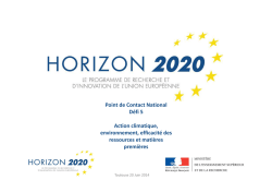 Horizon 2020 - Universit&eacute; de Toulouse