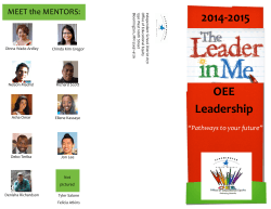 oee leadership brochure 2014-2015 2