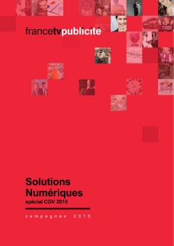 Solutions Numériques - France Télévisions Publicité