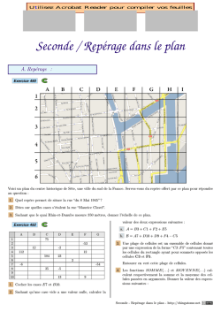 Seconde / Repérage dans le plan