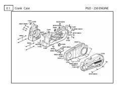 E 1 Crank Case PGO