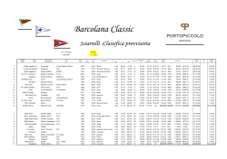 Barcolana Classic 2010 - Classifica Sciarrelli