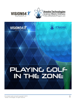 Playing Golf in the Zone