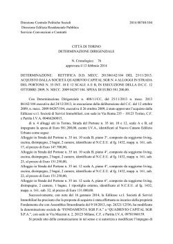 Direzione Centrale Politiche Sociali 2014 00748