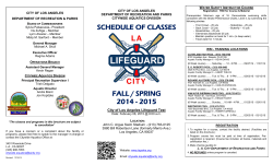 lac-pat/wsi class schedule - City of Los Angeles Department of
