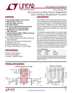 LTC3622/LTC3622-2 - Linear Technology