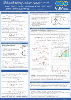 Efficient calculation of electronic absorption spectra by means of