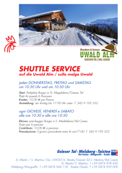 Shuttle Service Uwald Alm 2015.indd