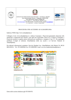 AlmaDiploma Procedura - Fondazione Liceo Crespi