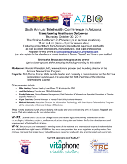 Sixth Annual Telehealth Conference in Arizona: