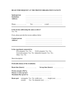 Beam Time Request - pdf - PIF