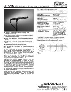 AT875R MICROPHONE À CONDENSATEUR LIGNE +