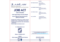JOBS ACT - Synergia Formazione