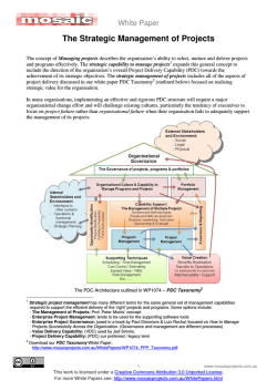 Project Delivery Capability