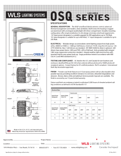OSQ Series(p1) - WLS Lighting Systems