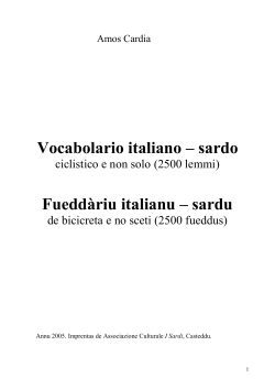 Vocabolario italiano-sardo