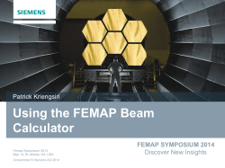 Using the FEMAP Beam Calculator