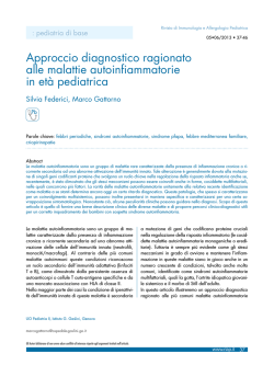 Approccio diagnostico ragionato alle malattie