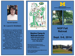 NGP Fall Retreat - Sept. 5-6, 2014