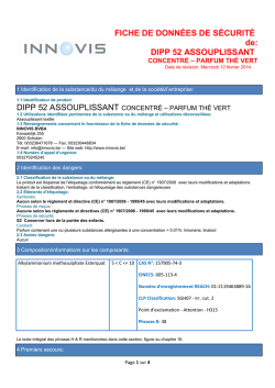 FICHE DE DONN&Eacute;ES DE S&Eacute;CURIT&Eacute; de: DIPP 52