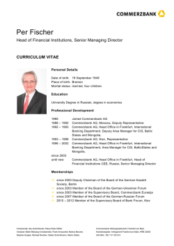 Per Fischer - Commerzbank