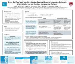 Guys Get Pap Tests Too: Developing Cervical Cancer Screening