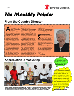 Newsletter - June 2014 - Save The Children Uganda