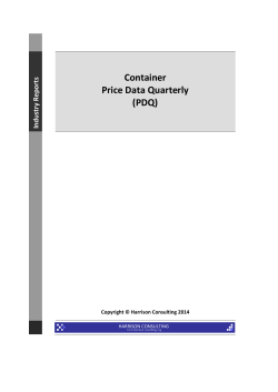 Container Price Data Quarterly (PDQ) - harrison