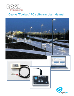 UM1_Ozone Toolset Software Manual