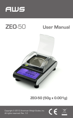 Product Manual - American Weigh Scales