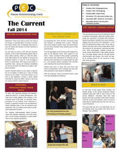 The Current Fall 2014 (PEC Newsletter)