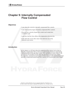 Chapter 9: Internally Compensated Flow Control