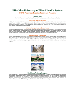 Pharmacy Practice Residency Program Brochure