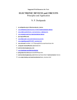 ELECTRONIC DEVICES and CIRCUITS Principles and Application