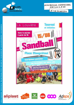 Journal Officiel 1 du 1er ao&ucirc;t 2014