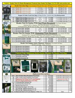 Header Pak Pet Station With Steel Waste Receptacle